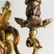 Wall light in gilded bronze