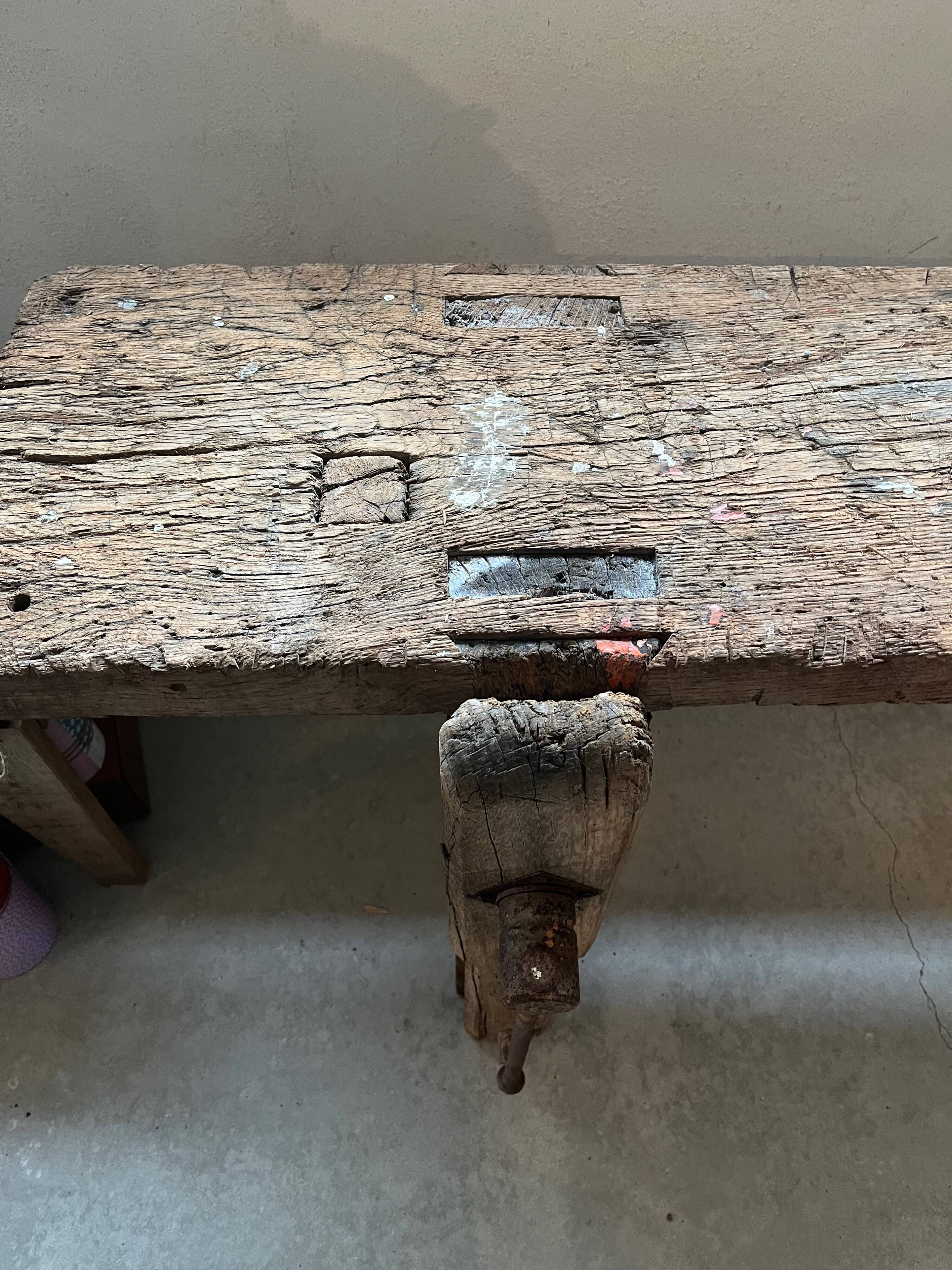 Wooden workbench