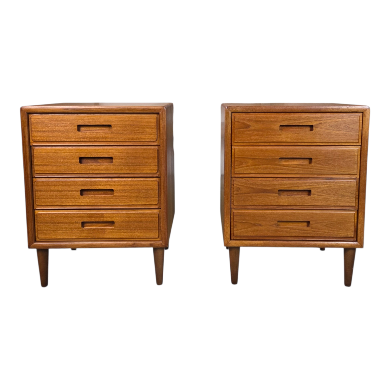 2x Vintage 1960s Danish chests of drawers, night stands teak 60 - 70