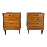 2x Vintage 1960s Danish chests of drawers, night stands teak 60 - 70