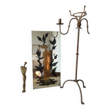 Miroir en verre églomisé