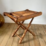 Folding stool in beech wood and mulching years 40-50
