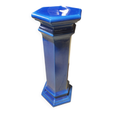 Pedestal - column in blue ceramic