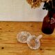 Ancienne bonbonnière en verre taillé