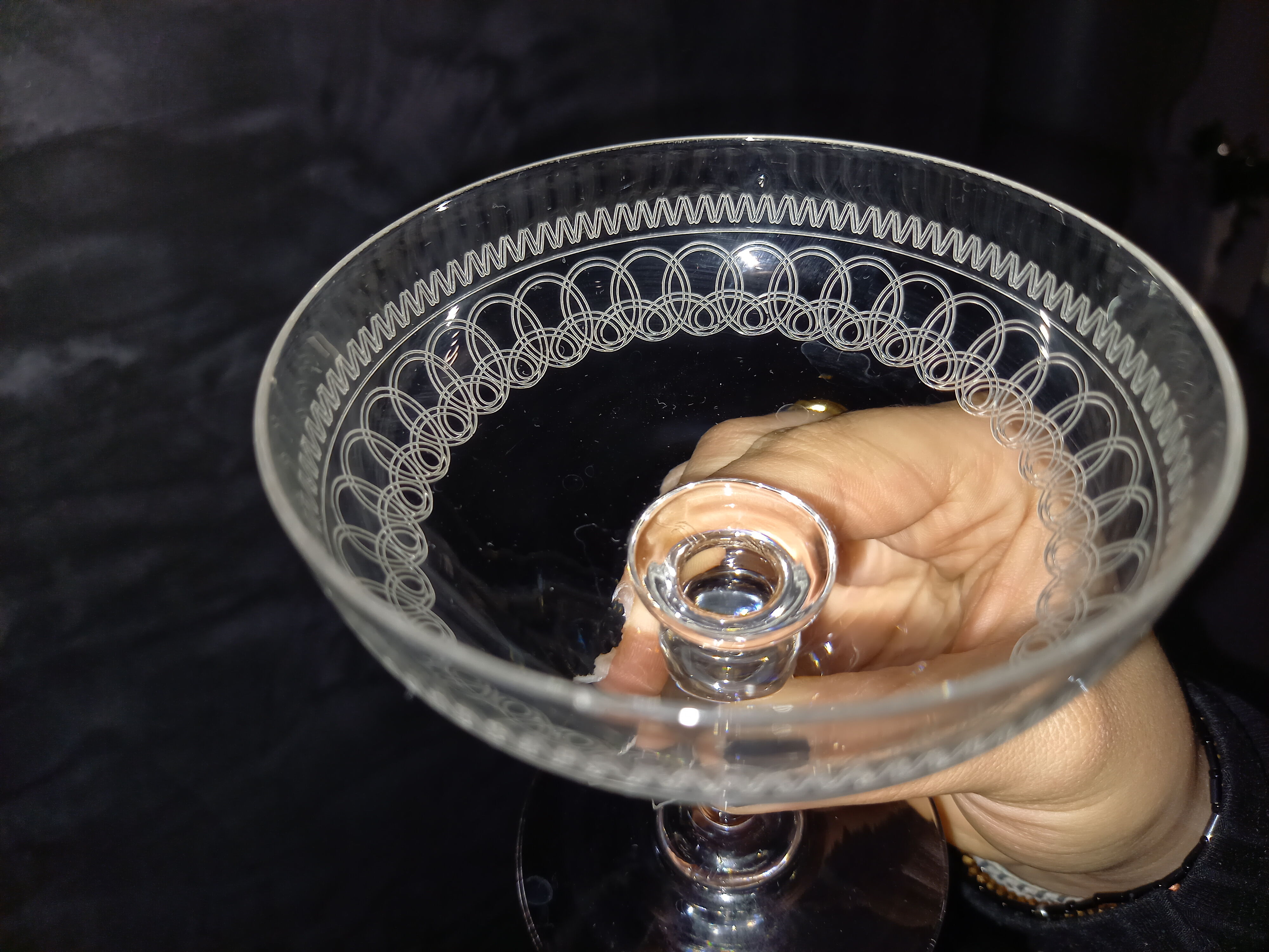 Set of 8 champagne glasses