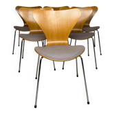 6 chaises Série 7 – Arne Jacobsen pour Fritz Hansen