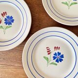 Lunéville iron-earth dessert plates