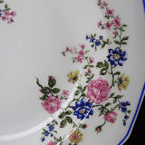 4 deep plates Bernardaud Limoges porcelain with floral decoration from the 1920s to 1950s.