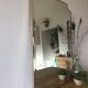 Brass bevelled mirror, Italy, 60s