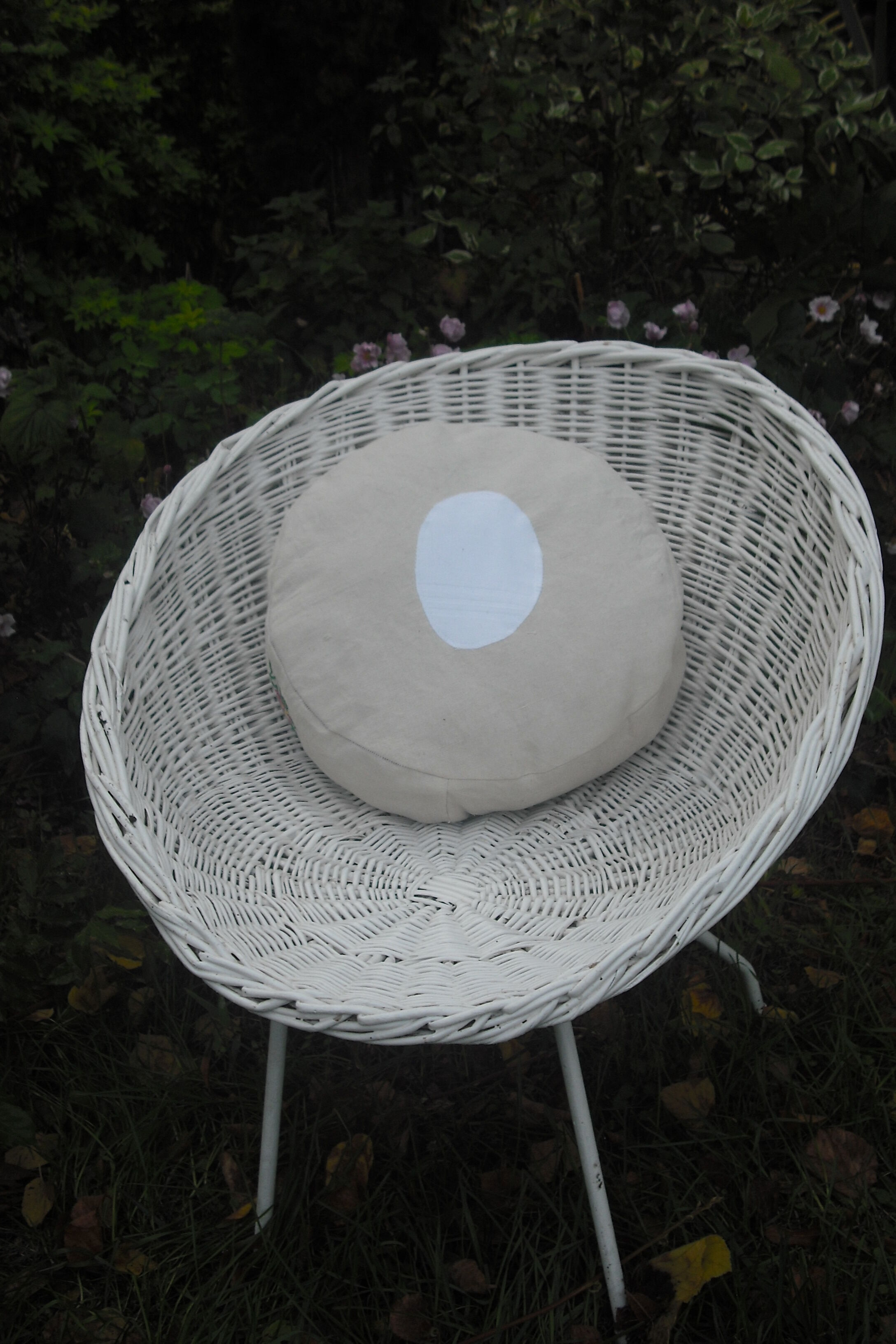 Pair of rattan basket chairs