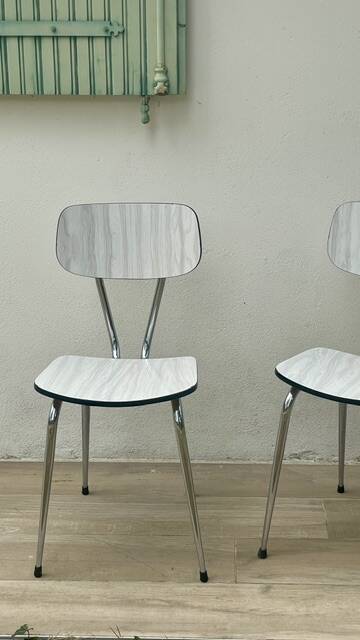 Pair of VINTAGE Formica CHAIRS