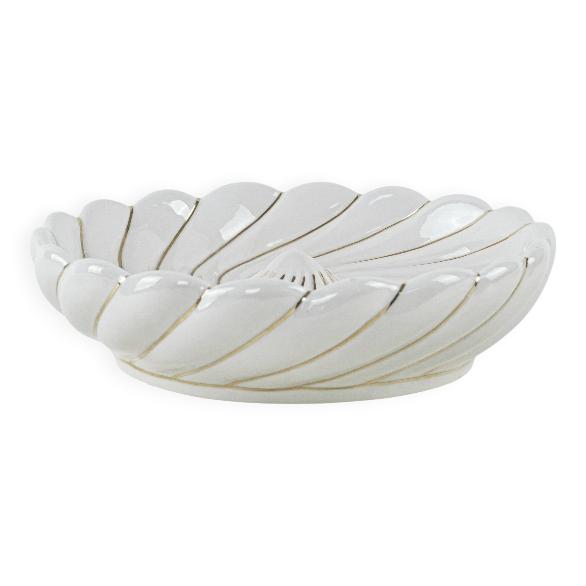 Ceramic decorative bowl, Italian design, 1980s, production: Italy