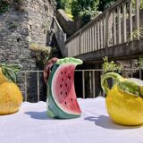 Pichet en forme de fruit, poire, barbotine