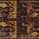 Vintage handmade traditional oriental turkish oushak rug 6'8" x 10'6"