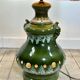Vintage 1960s shaded green ceramic lamp