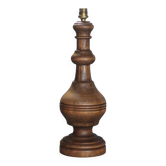 Large wooden lamp, vintage wooden lamp base, table lamp, living room lamp.