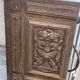 Cupboard door, decorative panel in antique carved fruit wood