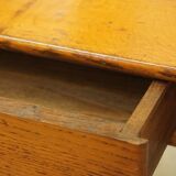 Old desk in chestnut side table