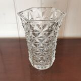 Chiseled glass vase pattern radiance