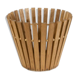Scandinavian basket in vintage wood, 1960