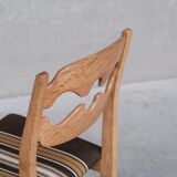 8 oak mid-century danish dining chairs