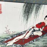 Pairs of Chinese Geisha Wall Panels