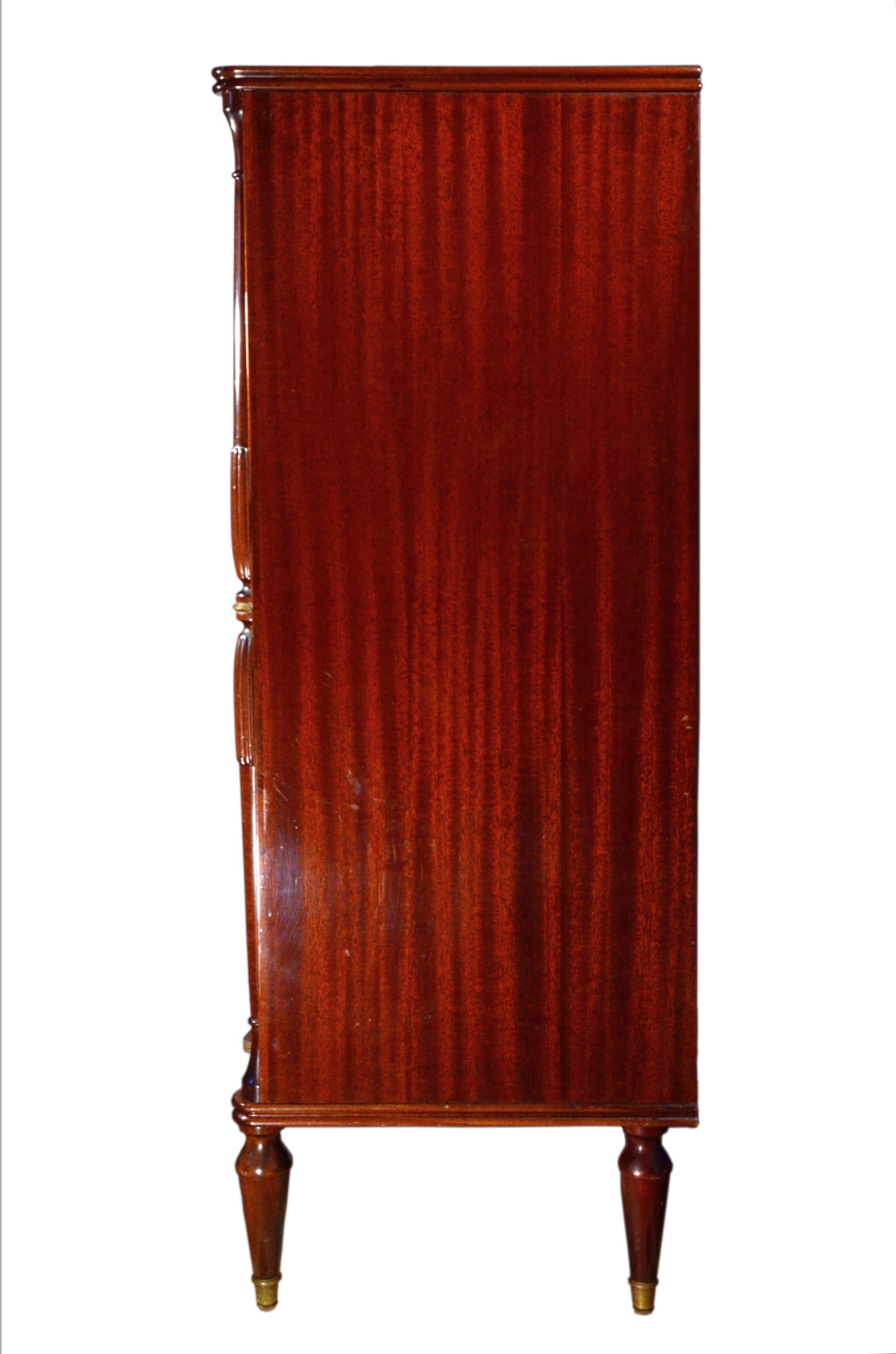 Display cabinet or bar cabinet in mahogany, 1970s