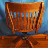 Western bistro chair rotating wood