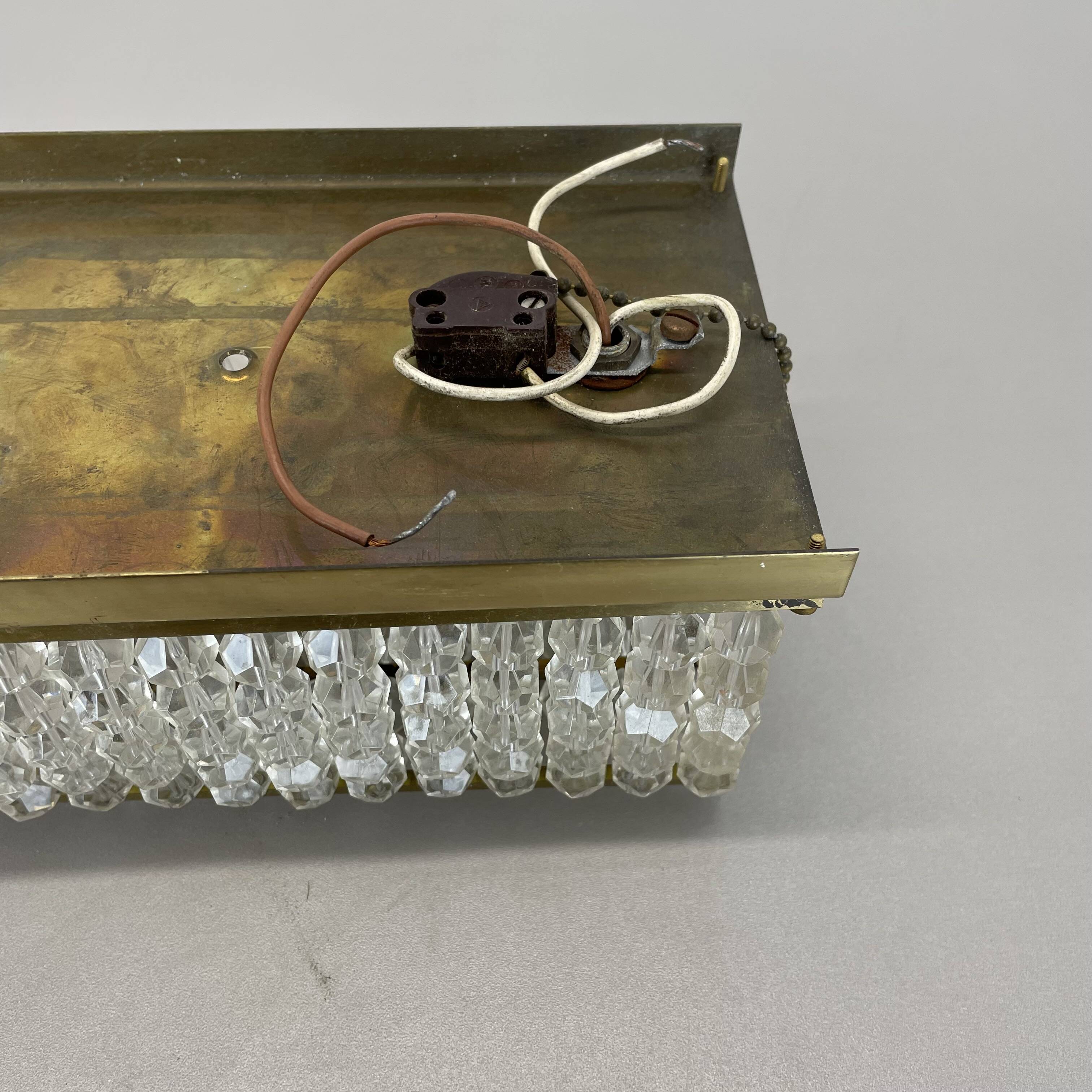 brass and aryl glass wall light sconce by Emil Stejnar, Austria, 1950s