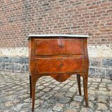 Pierre Roussel, Sauté Commode In Marquetry Louis XV Period XVIII Eme Century