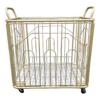 Old baker's linen trolley