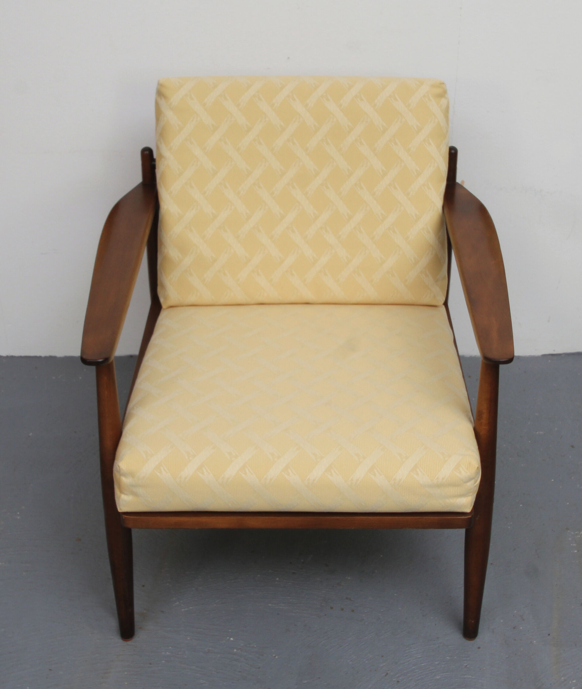 1960s armchair in yellow