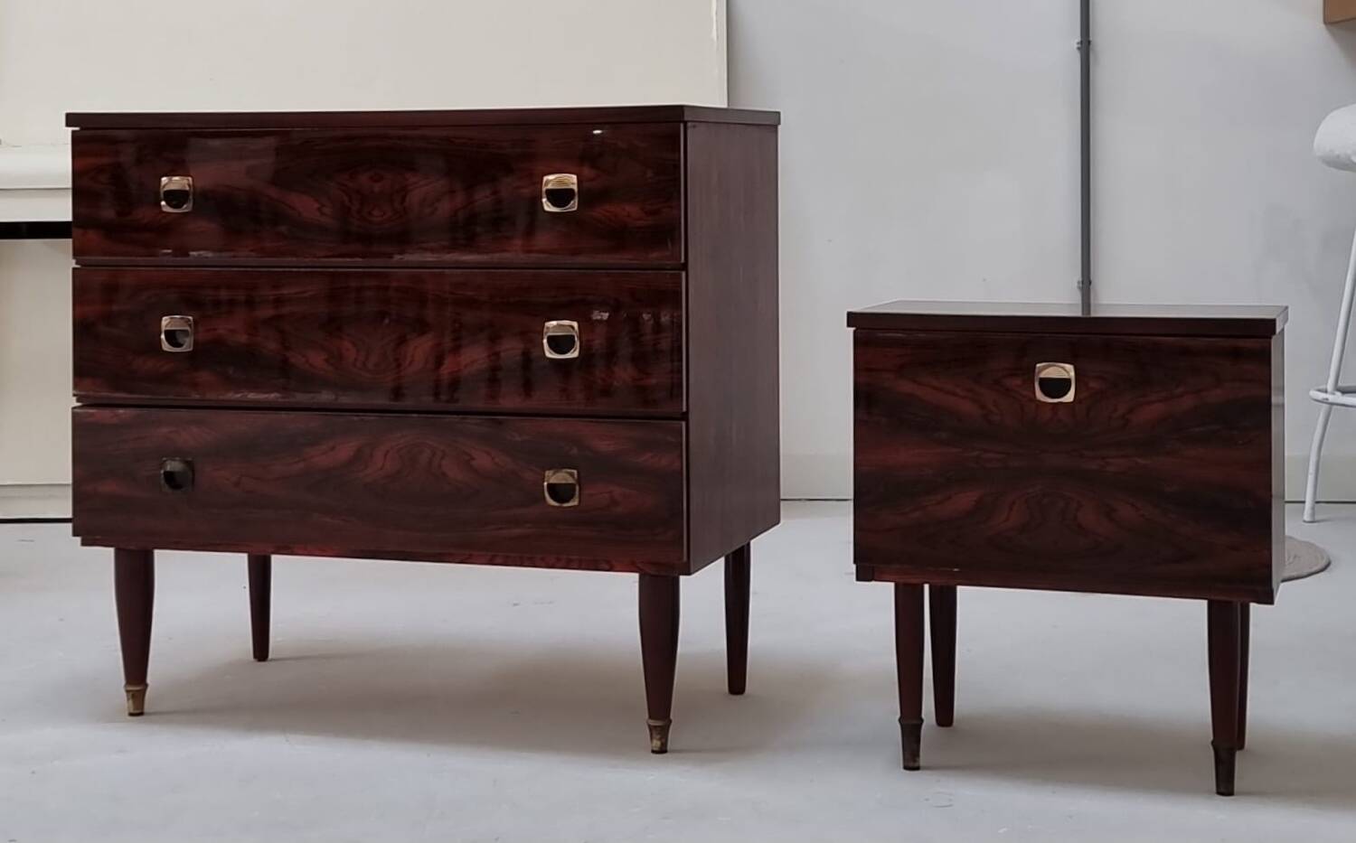 Commode et chevet, milieu XXème