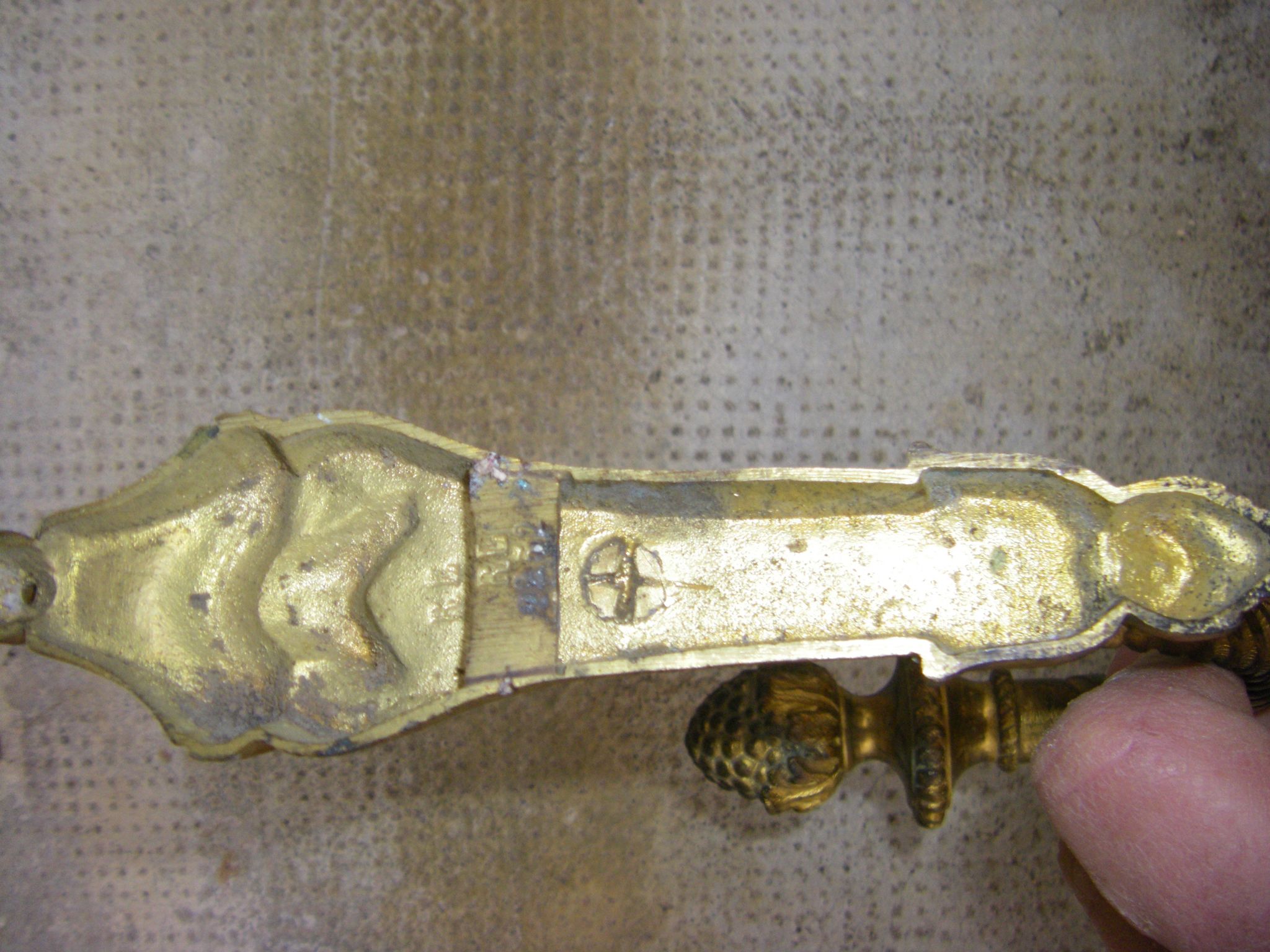 Pair of old curtain pads