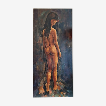 Painting signed michel nourry, 1969