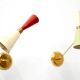 Stilnovo, Pair of Italian Diabolo Wall Sconces