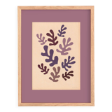 Collage on old paper inspired by Matisse