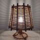 Pair of bamboo lamps