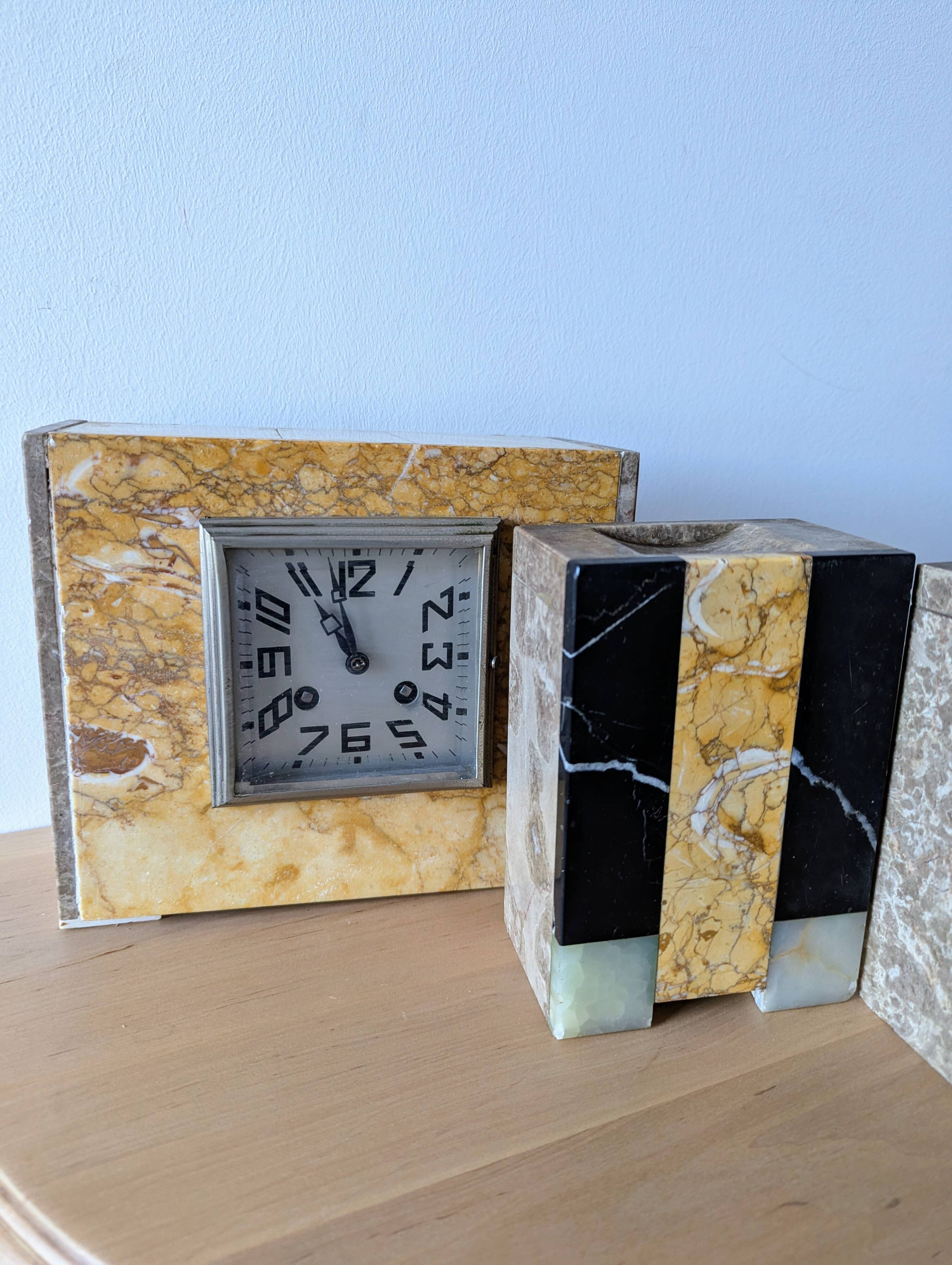 Garniture de cheminée Art déco