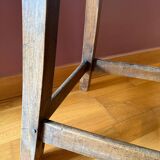 Old workshop stool, solid wood kitchen