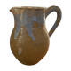 Pichet carafe pot à eau en grès émaillé signé