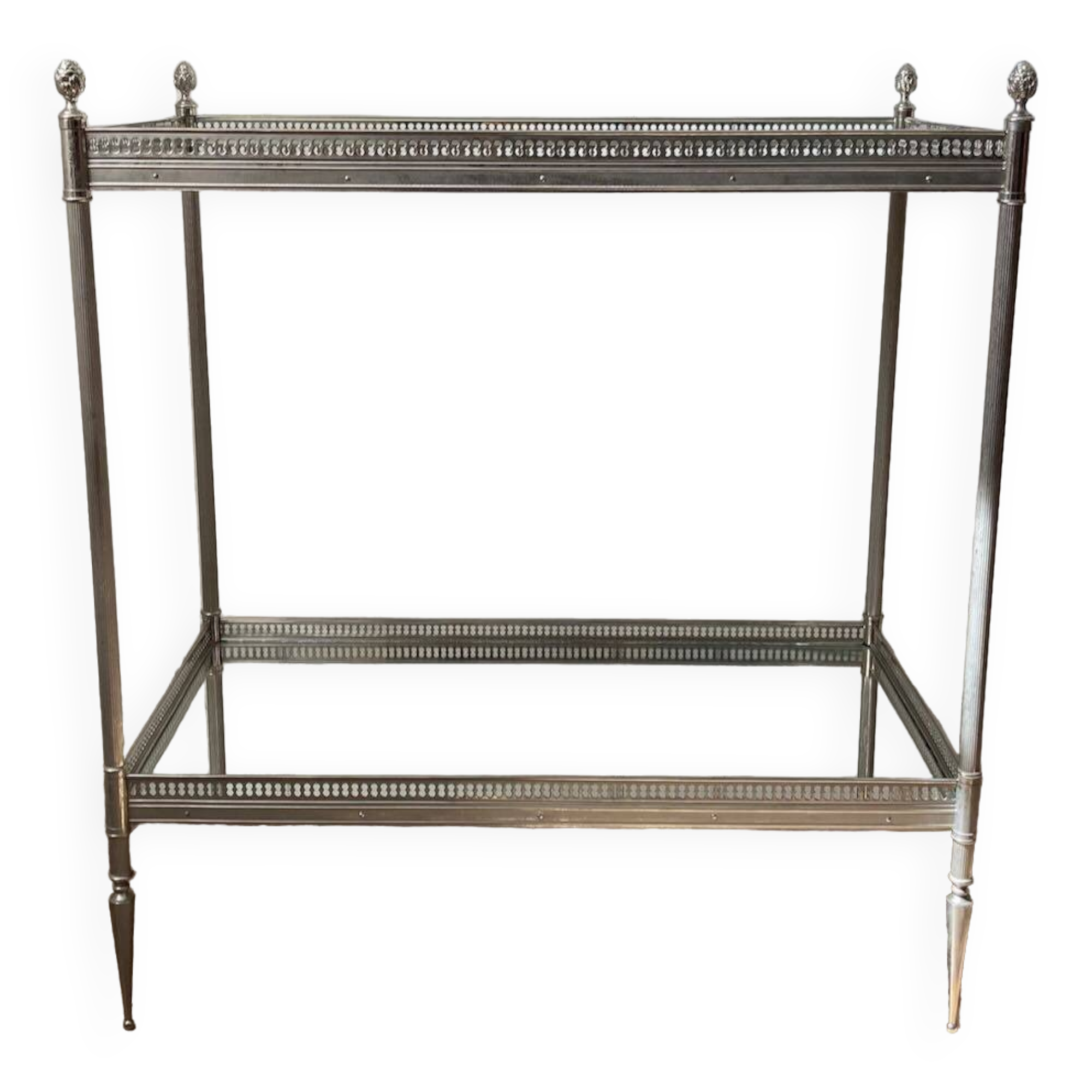 Chrome and mirror serving trolley