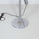 Chrome space age floor lamp from the 70s with adjustable rod arm