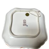 Gien earthenware dish, peony decoration