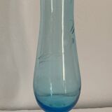 Soliflore in blown and engraved glass
