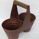 Antique Double Iron Metal Pot