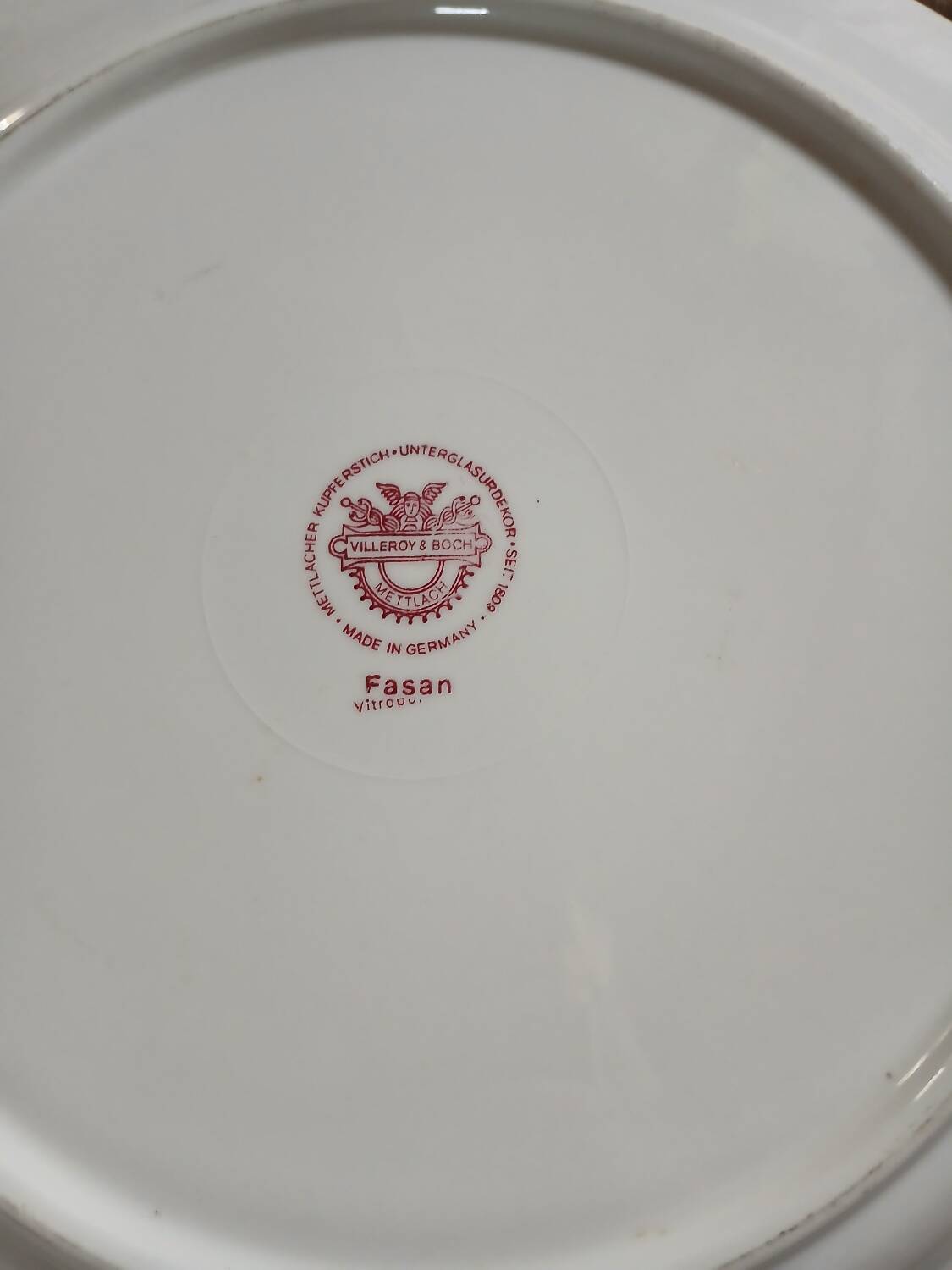 Old plate Villeroy and Boch