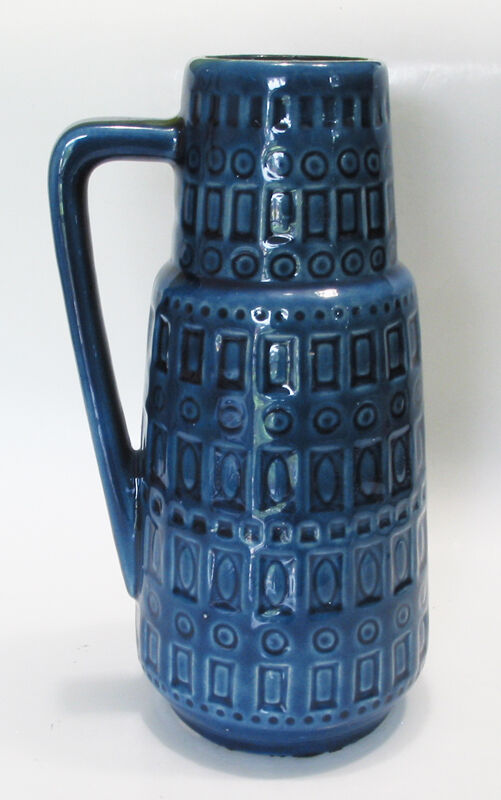 Paire de vases assortis 1960-1970 Scheurich bleu - gris