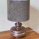 Ceramic Lamp with Aluminium Rim 1970s