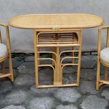 Rattan set, 1980s